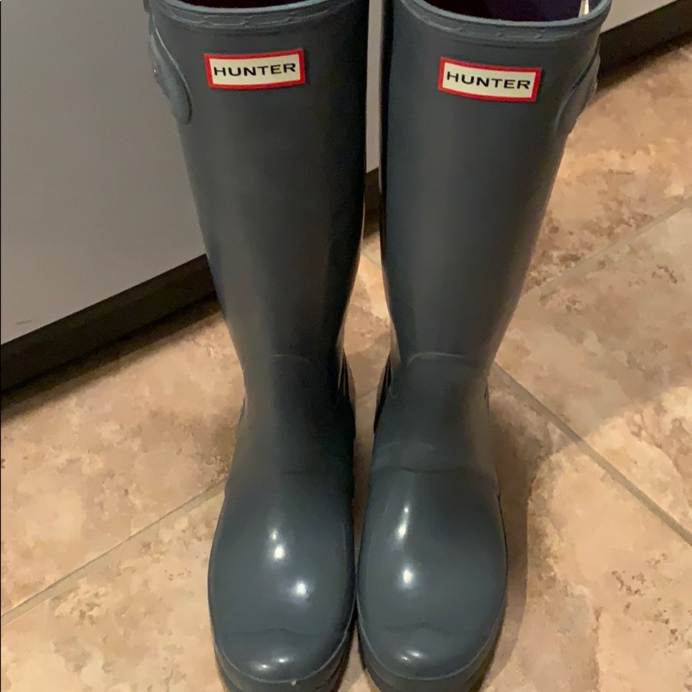 Gray TALL Hunter Boots